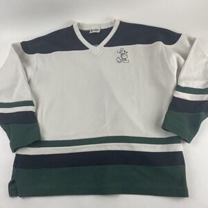 Walt Disney World Vintage Mens Mickey‎ Mouse Hockey Sweater Adult Large Ducks